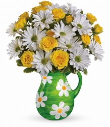 Happy Daisies Bouquet Cottage Florist Lakeland Fl 33813 Premium Flowers lakeland